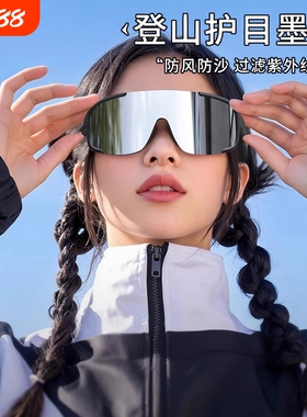骑行眼镜墨镜可套近视镜登山护目镜防风滑雪套镜户外运动太阳镜戴