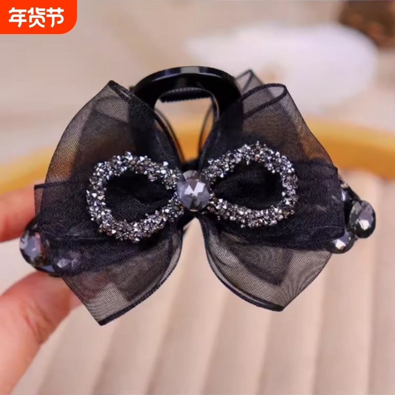 网纱蝴蝶结抓夹八字发量少发卡女2025新款半扎发夹鲨鱼夹成人发饰,饰品/流行首饰/时尚饰品新,发饰,淘宝优惠券,粉丝福利购,淘宝优惠卷