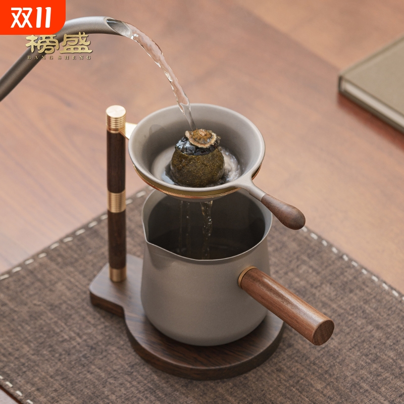 纯钛茶漏茶滤公道杯一体小青柑