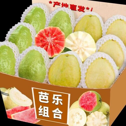 香软芭乐红白双拼红心草莓白心奶油大番石榴广西福建低糖水果包邮