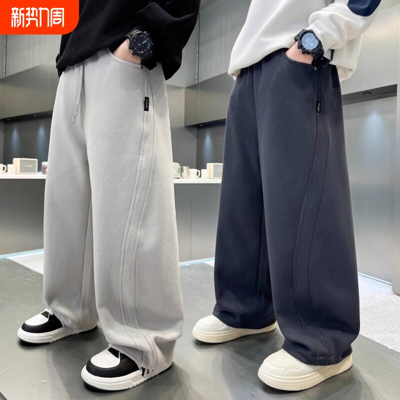 儿童装男童春装裤子春秋款2026新款中大童男孩运动长裤卫裤春季潮