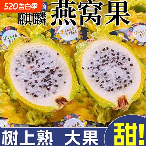 官方海南燕窝果新鲜现摘当季冰糖黄金火龙果麒麟果大果自提热带