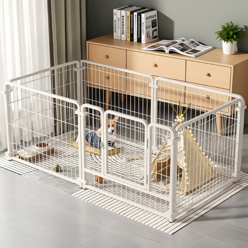 宠物狗狗围栏室内家用自由组合中小型犬隔离门训厕狗笼子中型犬