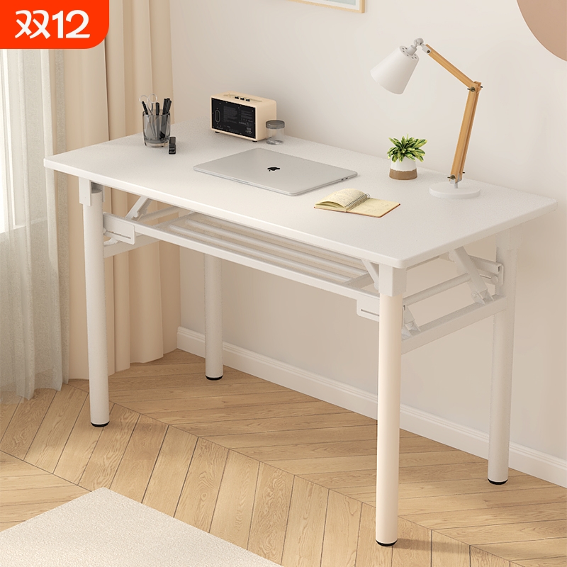 简易长方形书桌家用卧室台式电脑桌简约学生写字桌租房折叠小桌子