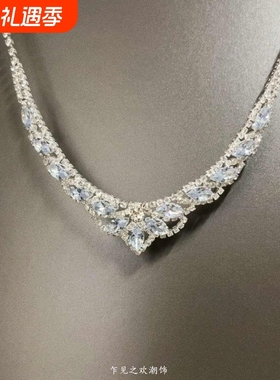 Vintage古着 Banquet Star River项链新款气质高级感轻奢锁骨链女