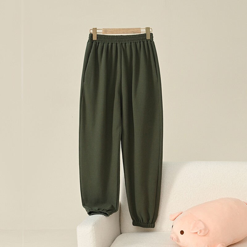 睡裤女长裤春夏季新款休闲可外穿加大码宽松薄款家居裤单裤女短裤