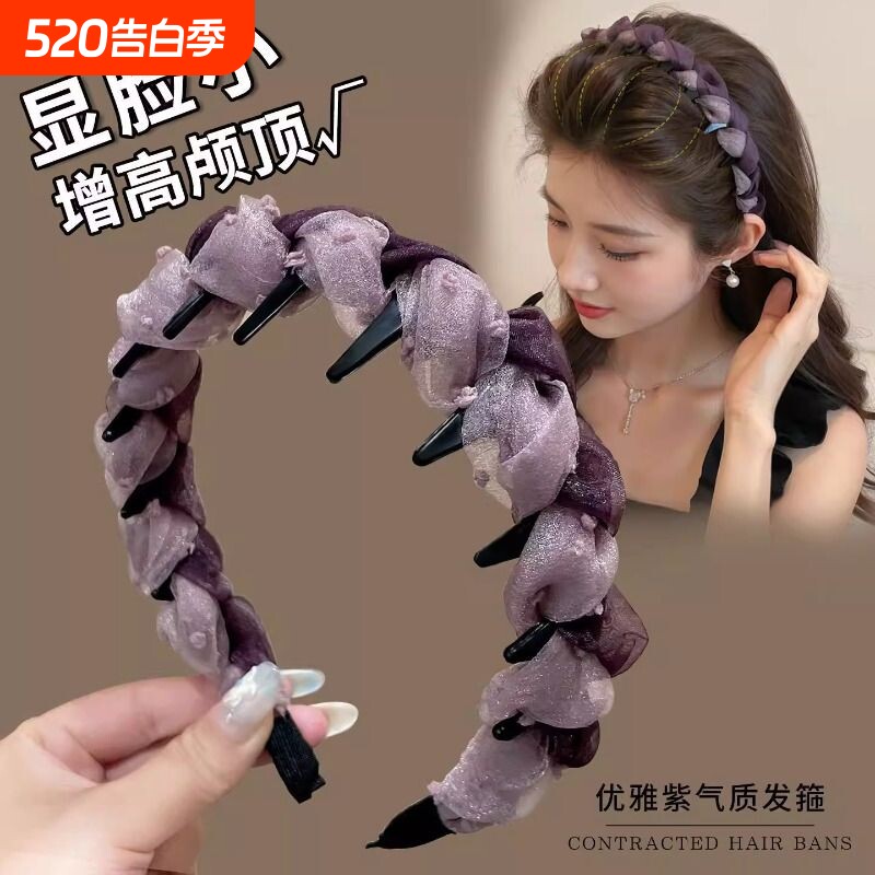 高颅顶发箍女款高级感洋气时尚2026新款洗脸发卡头饰头箍日常外戴