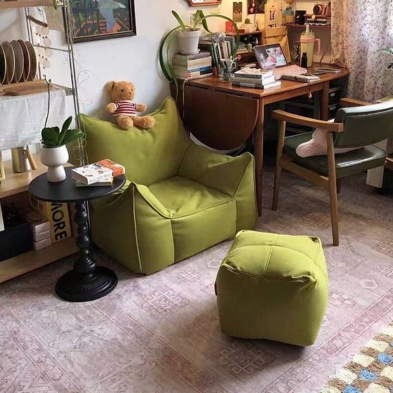 懒人沙发套旧衣服填充沙发套豆袋换洗沙发布套自己填充可拆洗布套