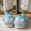 冬天棉鞋 情侣2025室内家居保暖拖鞋 毛绒蓝色防滑 女士冬季 棉拖鞋