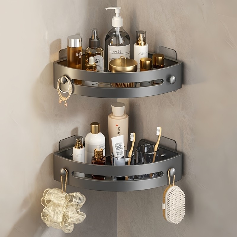 卫生间置物架浴室三角架免打孔壁挂厕所洗手间洗漱台墙上收纳架子,家庭/个人清洁工具,浴室角架/置物架,淘宝优惠券,粉丝福利购,淘宝优惠卷