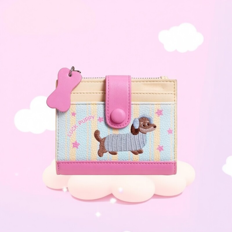 2026新款小狗儿童钱包小巧卡包证件收纳可爱零钱包女孩圣诞礼物