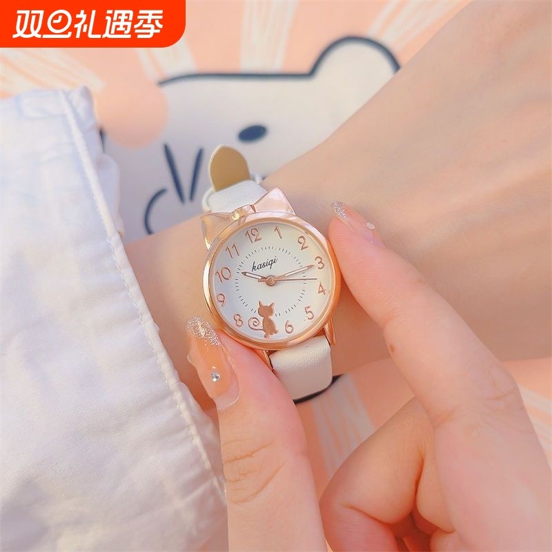 2025新款儿童手表女孩小学生初中女款6到12岁只看时间防水夜光