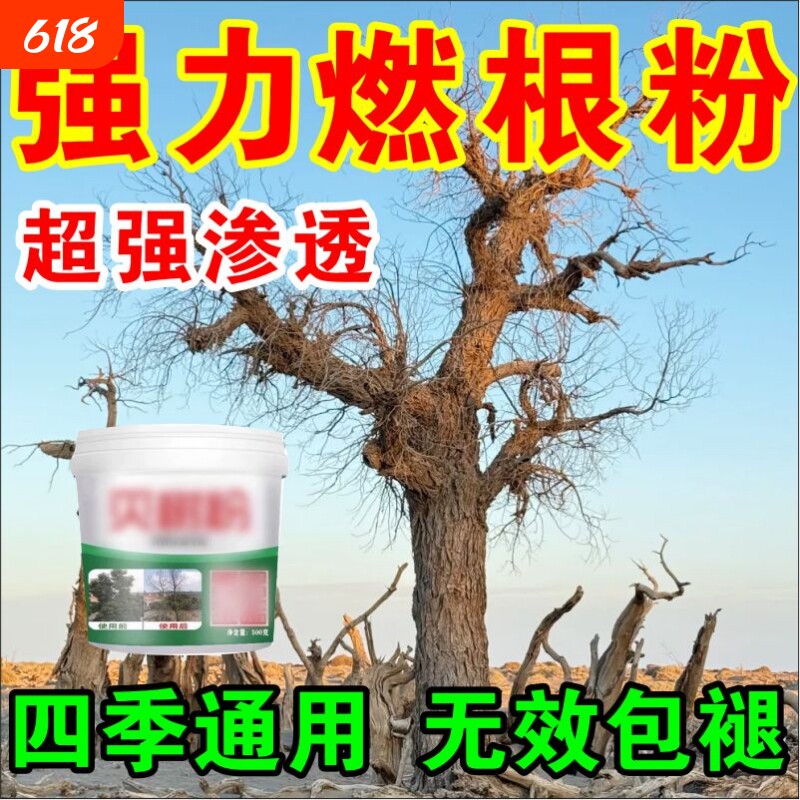 枯i死i专用药正品通用型杂草专用竹子腐燃根王腐蚀剂树园艺肥料F