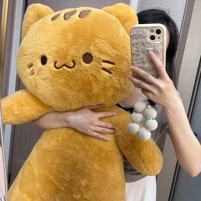 大号猫咪抱枕女生睡觉玩偶娃娃公仔毛绒玩具床上靠垫沙发礼物面包