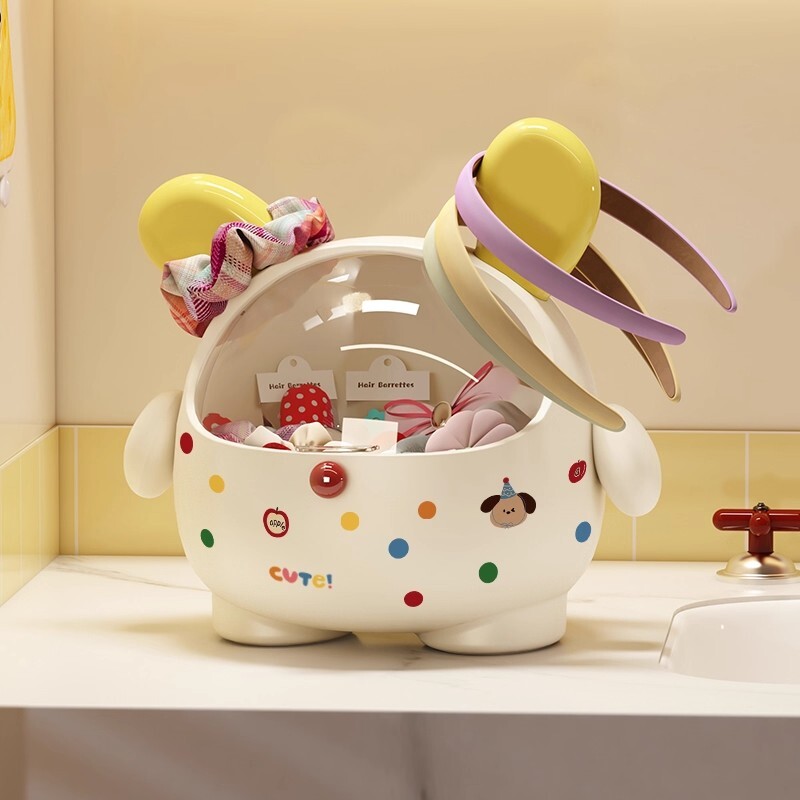 浴室发圈收纳神器发饰发夹收纳盒梳妆台卫生间头绳发绳首饰发箍