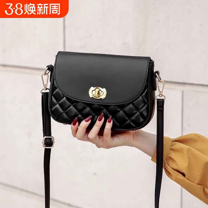 菱格链条包包贝壳方扣女包2026新款手提单肩斜挎包小方包送妈妈