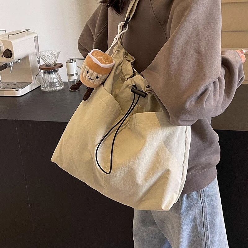 休闲大包包女2025大容量时尚布包单肩包新款托特包上课通勤斜挎包