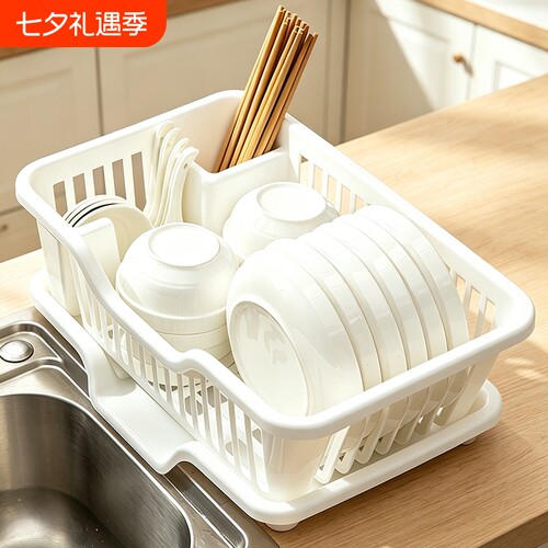 厨房沥水碗盘架碗碟收纳杯架子放碗筷沥水架水槽置物架餐具沥水篮