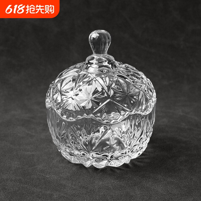 天然水晶净化消磁碗白水晶碎石手链消磁石器皿玻璃碗收纳盒磁场