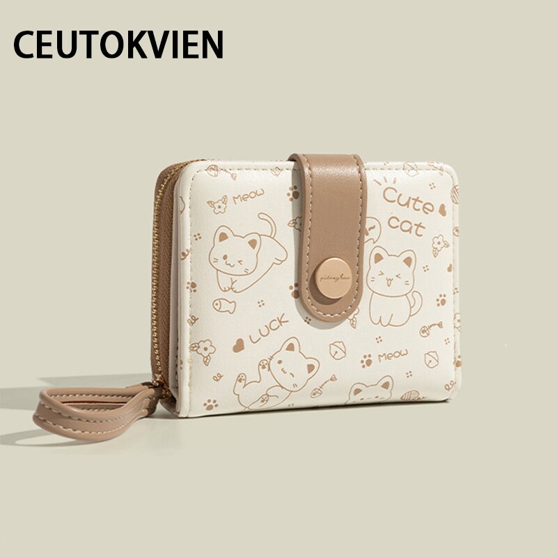 高颜值可爱精致ins风小钱包学生女生儿童零钱包卡包一体2026新款