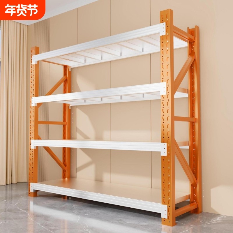 仓储货架多层置物架家用收纳储物架靠墙超市快递仓库重型铁架子,商业/办公家具,仓储货架,淘宝优惠券,粉丝福利购,淘宝优惠卷