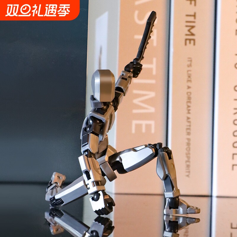 多关节可动人偶手办机械人变形3代模型摆件3d玩具关节人拼装武器