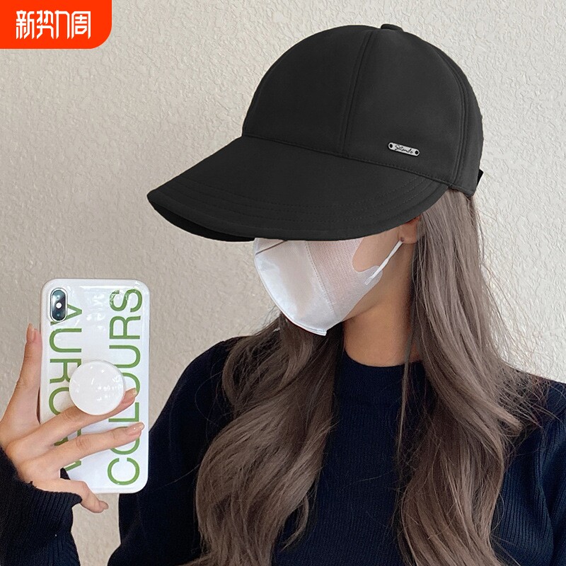 赵露思同款帽子女秋冬防晒渔夫帽显脸小太阳帽防大头围遮阳鸭舌帽