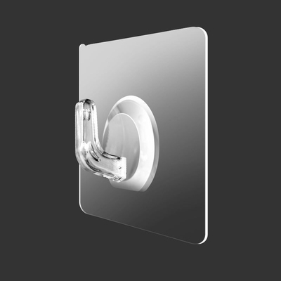 升级款强力挂钩牛角透明免打孔卫生间厨房专用粘贴挂勾贴墙门后