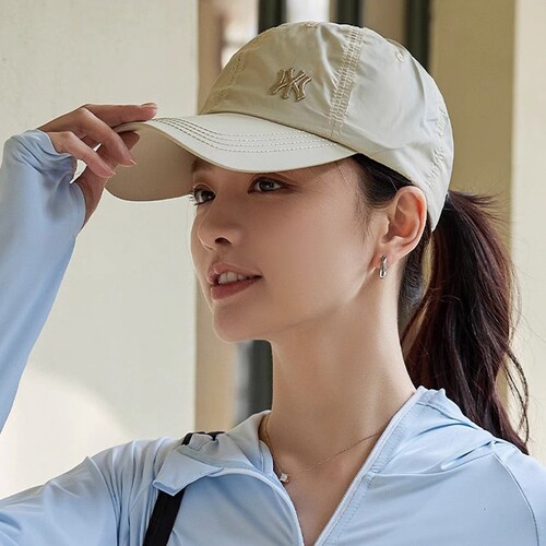 户外运动速干太阳帽女2025新款防晒遮阳鸭舌帽跑步薄款棒球帽子男