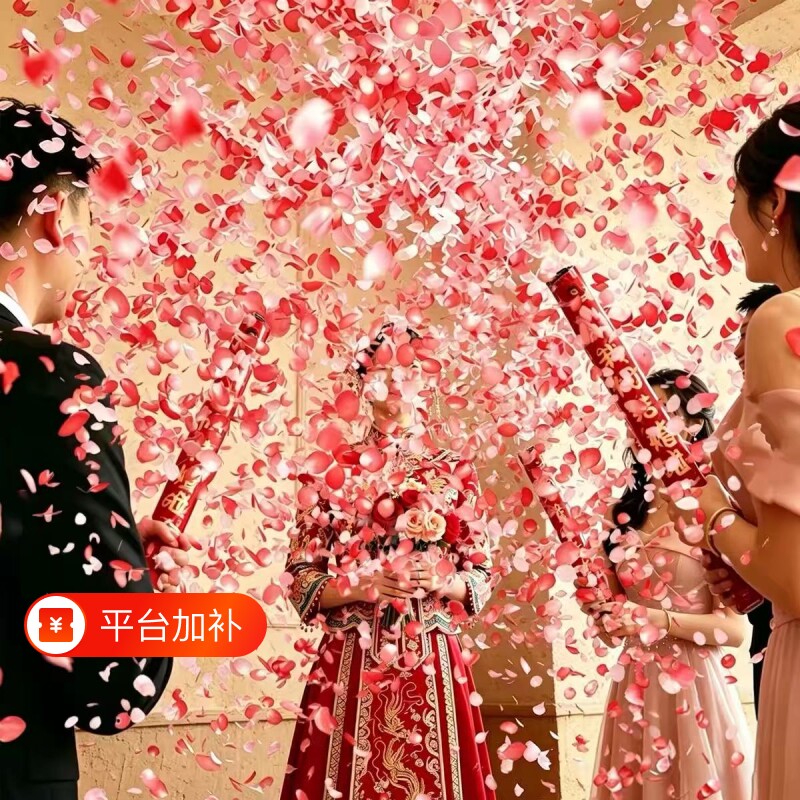 结婚礼炮礼花筒花瓣订婚专用直播间手拧式喷花筒道具手持接亲星河