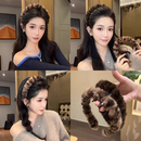 秋冬复古豹纹带齿毛绒发箍女防滑洗脸发卡头箍2025新款 高颅顶头饰