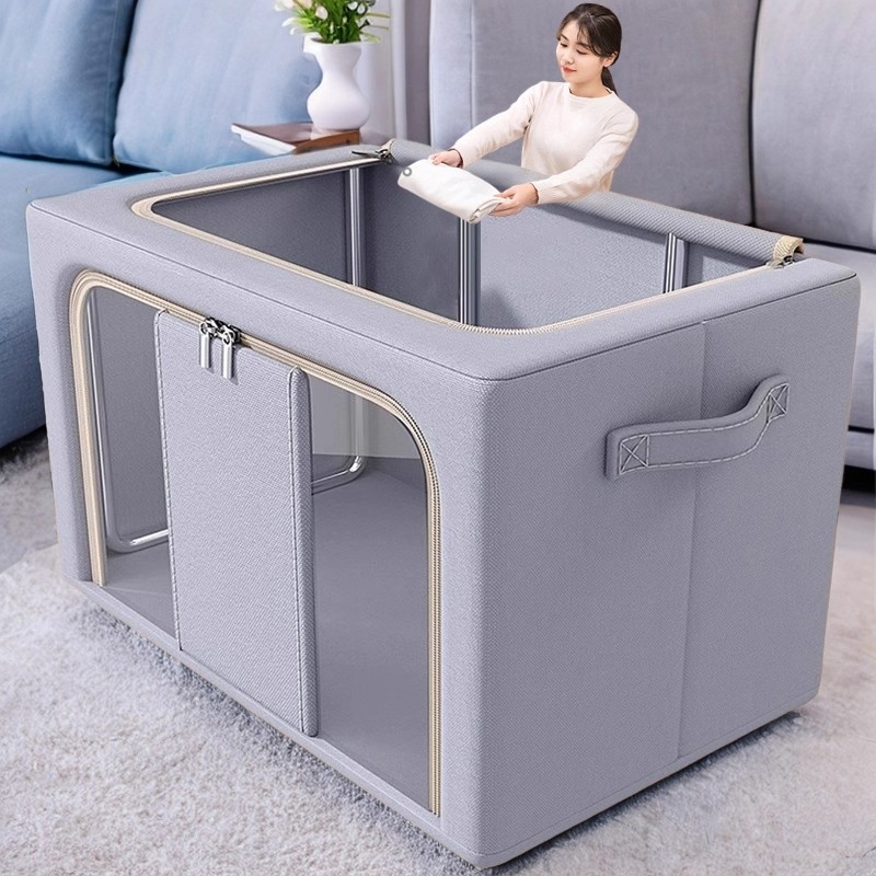 【换季好物推荐】加厚棉麻收纳箱
