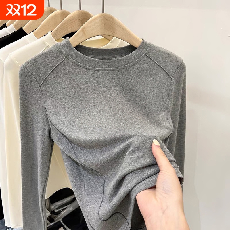 儿童德绒双面德绒打底衫2025新款中大童修身圆领男女童保暖上衣潮