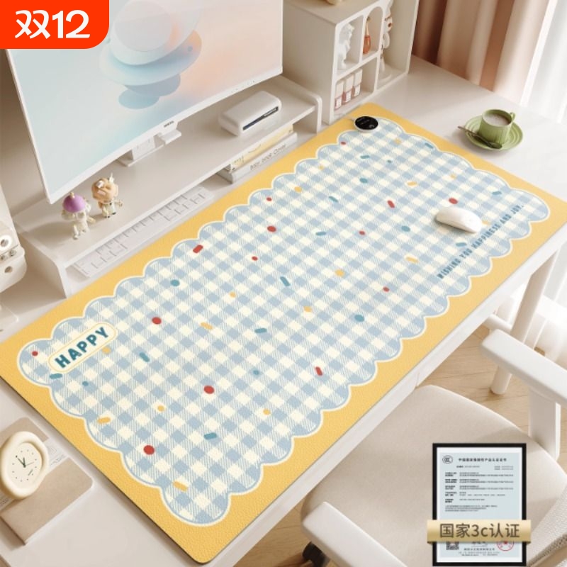 加热鼠标垫冬季办公室电脑桌面加热垫学生写字暖手垫超大发热桌垫