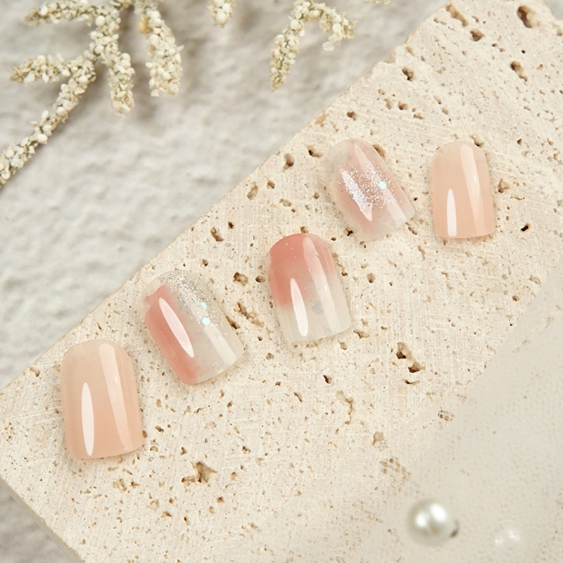 跨境东南亚穿戴甲24片短款美甲成