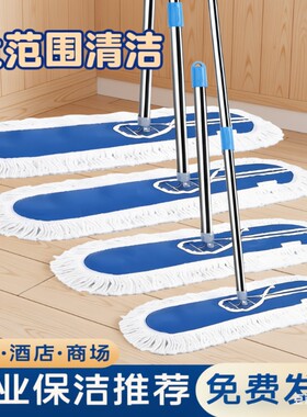 平板拖把2026新款大号商用大尘推干湿两用家用一拖拖布净车间保洁