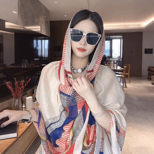 新疆西藏民族风防晒披肩头巾女旅游穿搭丽江拍照保暖外搭斗篷披风