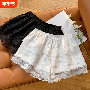 蕾丝花边打底裤裙安全裤短裤防走光可外穿南瓜裤裙裙子蛋糕内搭
