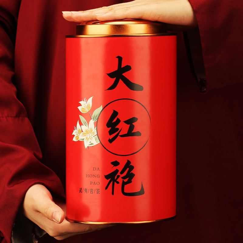 2025新茶大红袍茶叶350g罐装武夷岩茶肉桂水仙乌龙茶礼盒送礼一级