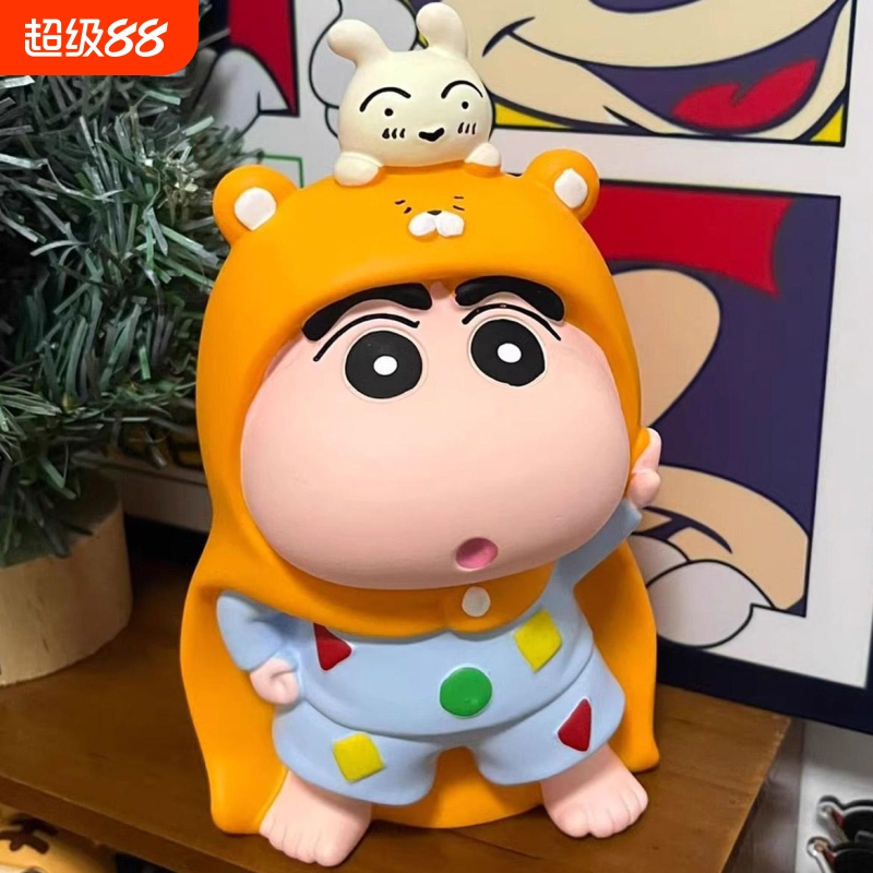 披风小新存钱罐宿舍卧室手办摆件蜡笔小新收纳储蓄罐闺蜜生日礼物