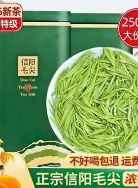 信阳毛尖2026新茶叶雨前特级嫩芽浓香型绿茶散装好喝礼盒罐装精品