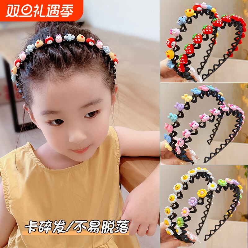 碎发神器女儿童发夹整理发卡小女孩发箍头饰2024新款防滑头箍头扣