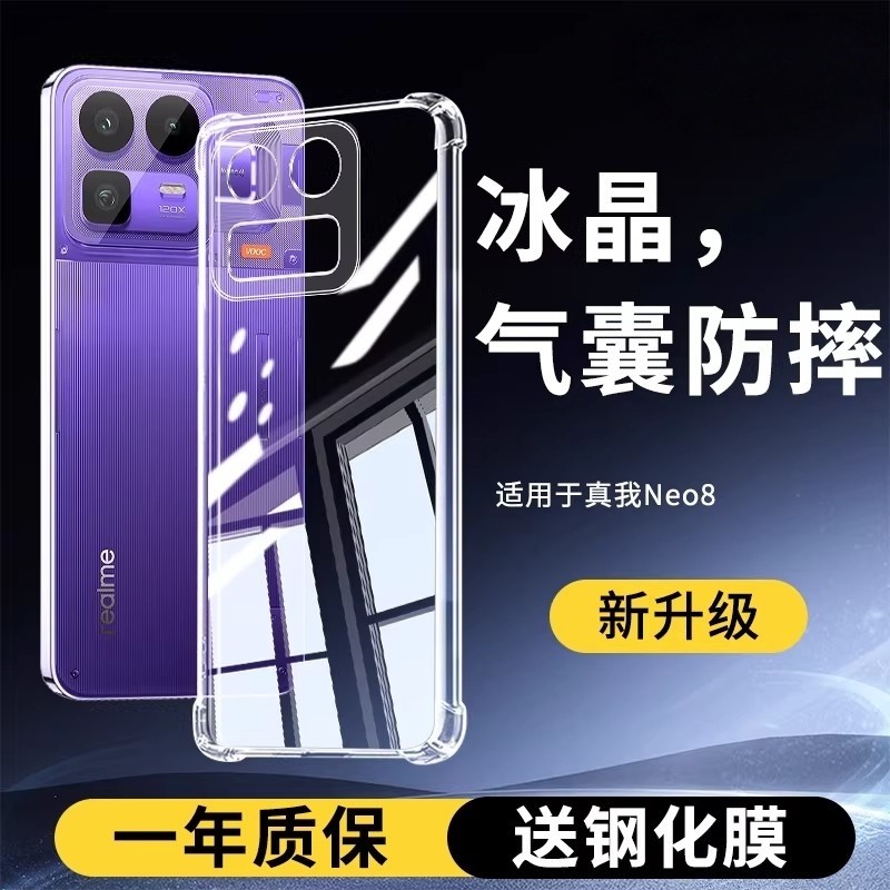 适用Realme真我Neo8手机壳透明图片