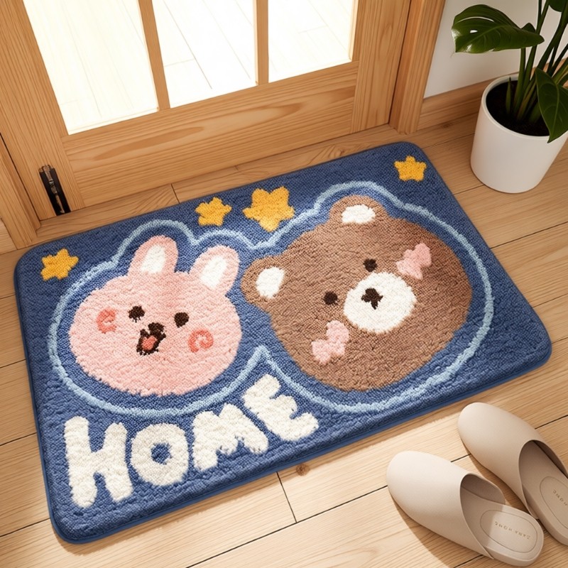卫生间浴室地垫防滑卫浴吸水脚垫家用厕所门口垫子洗手间地毯加厚