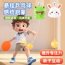 乒乓球儿童训练器亲子互动室内球拍训练器材益智玩具锻炼悬挂式