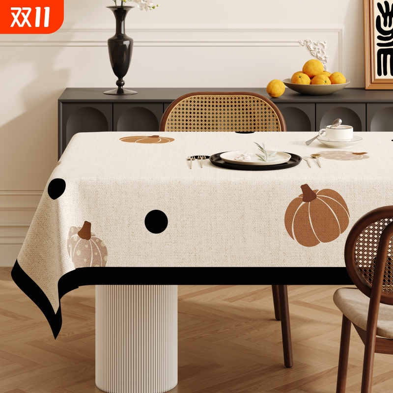法式复古桌布防水防油防烫免洗餐桌布2025新款轻奢高级感茶几台布
