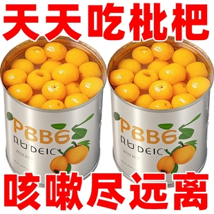 当季 奶茶烘焙黄桃西米露 新鲜枇杷罐头商用新日期即食品大铁罐装