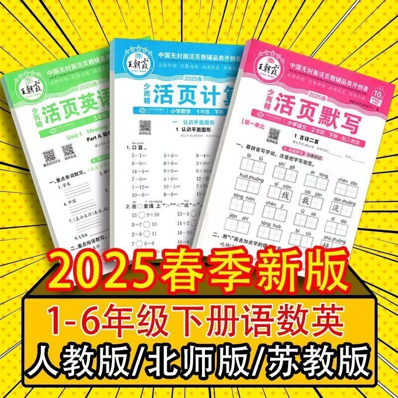 王朝霞小学活页默写活页计算