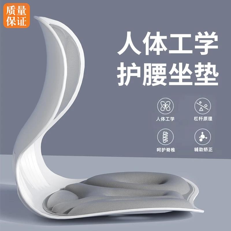 人体工学护腰坐姿椅垫座椅腰靠垫办公室久坐不累学生矫正靠背神器