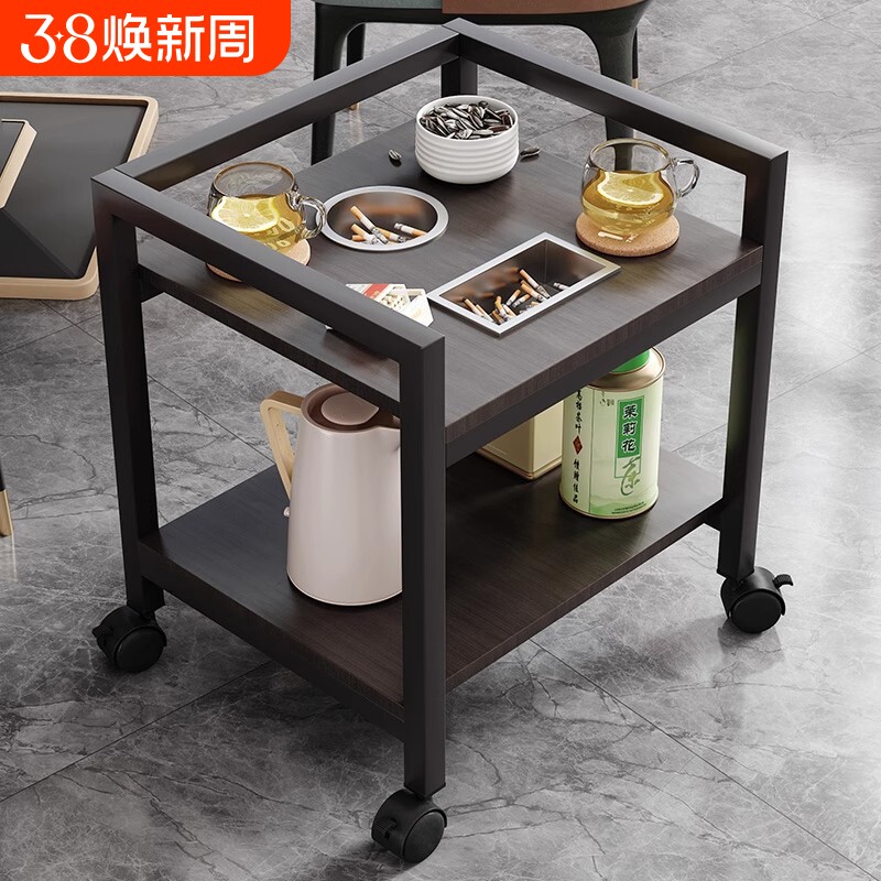 麻将桌棋牌室茶几茶水柜茶楼麻将机茶几专用茶水架子可移动小边几